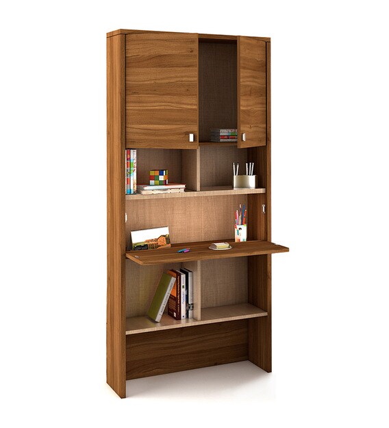 Buy Kosmo Oscar Study Table with Wall Storage by Spacewood Online