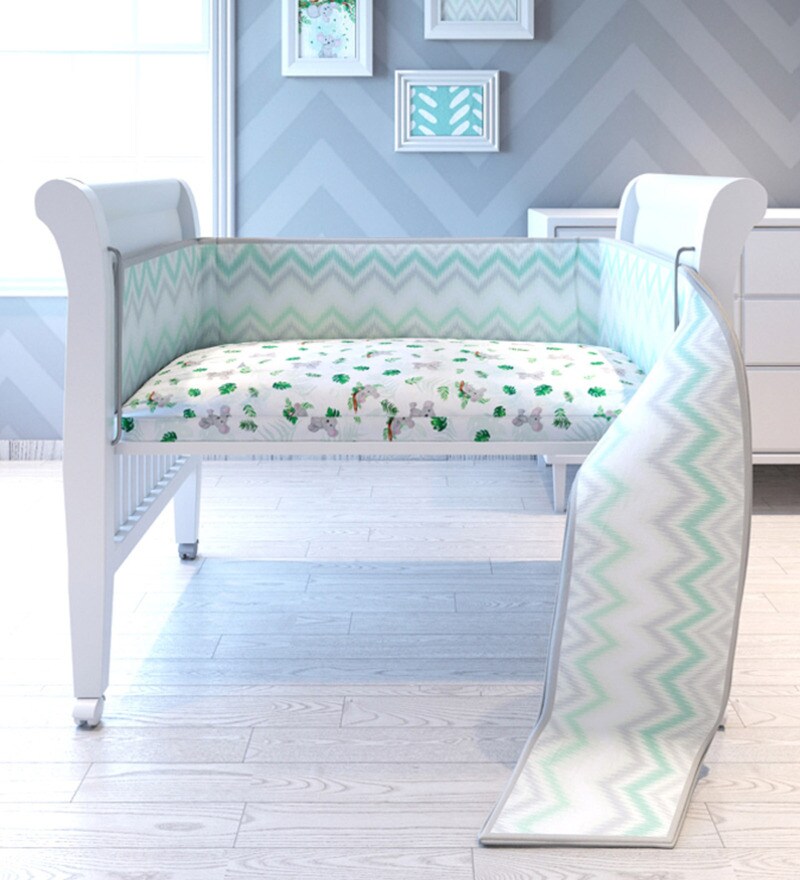 Buy Koala 7pc Organic Baby Bedding Set in Multicolour by Fancy Fluff