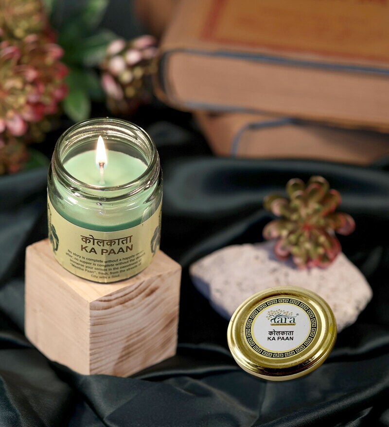 Buy Kolkatta Pan Scented Jar Candle Flavours Collection by Tara