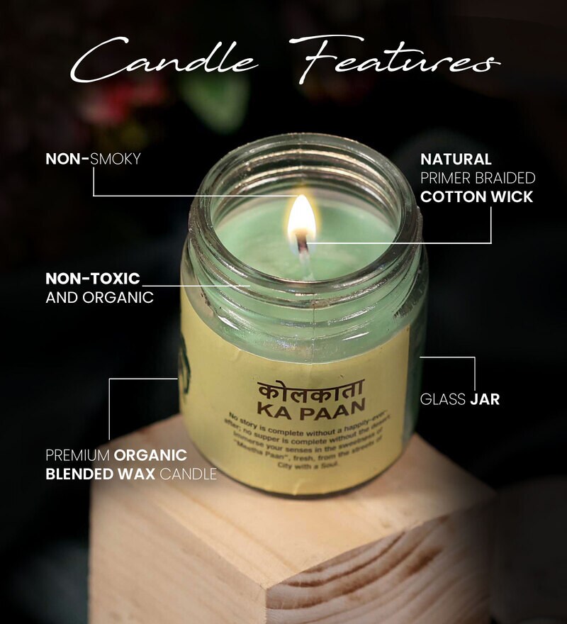 Buy Kolkatta Pan Scented Jar Candle Flavours Collection by Tara