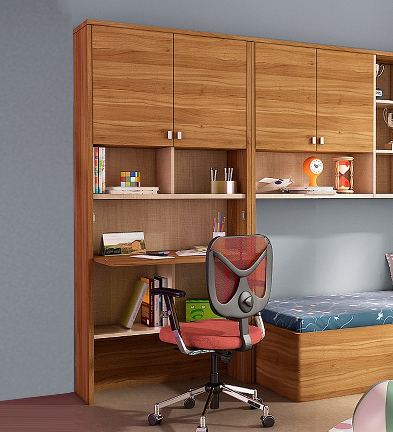 children's study table and cupboard set