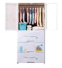 Koala Plastic Kids 2 Door Wardrobe in White Colour