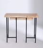Kobe Solid Wood Writing Table In Natural Finish