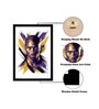 Kobe Bryant Texture Paper Framed Art Print
