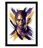 Kobe Bryant Texture Paper Framed Art Print