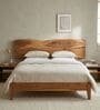 Kobe Solid Wood King Size Bed In Natural Finish