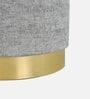 Kobe Velvet Pouffe In Grey Colour