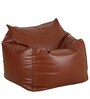 Kocaman XXXL Square lounge Sofa & Ottoman with Beans in Brown Colour
