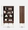 Koharu Book Shelf in Columbia Walnut Finish