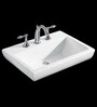 Kohler Parliament White Ceramic Wash Basin with Single Faucet Hole