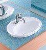 Kohler Serif White Ceramic Self-Rimming Wash Basin with Single Faucet Hole