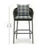 Koki Wicker 2 Seater Bar Set In Black Finish