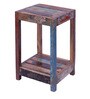 Konia End Table in Blue Finish