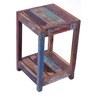 Konia End Table in Blue Finish