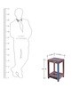 Konia End Table in Blue Finish