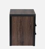 Kono Bedside Table in Brown Oak Finish with Drawers