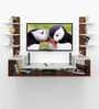Konrad TV Unit in Classic Walnut & Frosty White Finish for TVs up to 43"