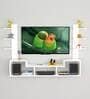 Konrad TV Unit in Frosty White Finish for TVs up to 55"