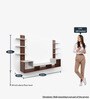 Konrad TV Unit in Classic Walnut & Frosty White Finish for TVs up to 43"
