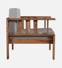 Korai Solid Wood 1 Seater Sofa In Natural Finish