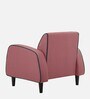 Kortes Velvet 1 Seater Sofa In Dusky Rose Colour
