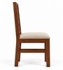 Kosha 6 Seater Dining Set In Provincial Teak Finish With Beige Colour Chair Kosha 6 Seater Dining Set In Provincial Teak Finish With Beige Colour Chair