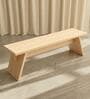 Kosho Pinewood Bench In Pine Wood Finish