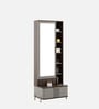 Adore Dressing Table With Mirror In Sahara Beige & Dark Brown Eucalyptus Finish