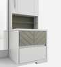 Kosmo Alaska Dressing Unit in High Gloss White Finish with Storage and Drawer