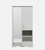 Kosmo Alaska Dressing Unit in High Gloss White Finish with Storage and Drawer