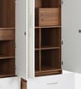Kosmo Apex 4 Door Wardrobe With Mirror In Frosty White Finish With Locker & Drawer