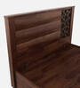 Kosmo Artisan King Size Bed in Sheesham Finish With Hydraulic Storage