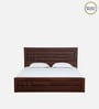 Kosmo Boston Queen Size Bed in Sheesham Finish with Hydraulic Storage