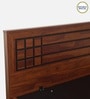 Kosmo Boston Queen Size Bed in Sheesham Finish with Hydraulic Storage