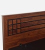 Kosmo Boston Queen Size Bed in Sheesham Finish with Hydraulic Storage