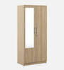 Kosmo Carnival 2 Door Wardrobe In Melamine Finish With Mirror