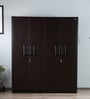 Kosmo Choco 4 Door Wardrobe in Vermont Finish