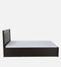 Kosmo Choco Queen Size Bed in Vermont Finish with Hydraulic Storage