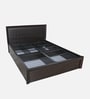 Kosmo Choco Queen Size Bed in Vermont Finish with Hydraulic Storage
