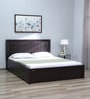 Kosmo Choco Queen Size Bed in Vermont Finish with Hydraulic Storage