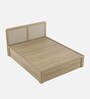 Kosmo Cleo King Size Bed with Hydraulic Storage in Santana Oak Finish
