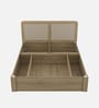 Kosmo Cleo Queen Size Bed with Hydraulic Storage in Santana Oak Finish