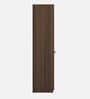 Kosmo Crescent 3 Door Wardrobe in Dark Acacia Finish with Mirror With Drawer