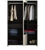 Kosmo 3 Door Wardrobe in Shadow Oak & Acacia Finish with Mirror