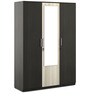 Kosmo 3 Door Wardrobe in Shadow Oak & Acacia Finish with Mirror