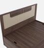 Kosmo Eco King Bed In Lyon Walnut Finish With Hydraulic Storage
