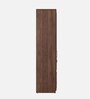 Kosmo Ellipse 3 Door Wardrobe in Sheesham Finish With Inbuild Dresser