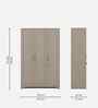 Kosmo Eternia 3 Door Wardrobe With Melamine Finish In Modern Ash Colour