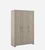 Kosmo Eternia 3 Door Wardrobe With Melamine Finish In Modern Ash Colour