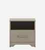 Kosmo Eternia BedSide Table With Melamine Finish In Modern Ash Colour
